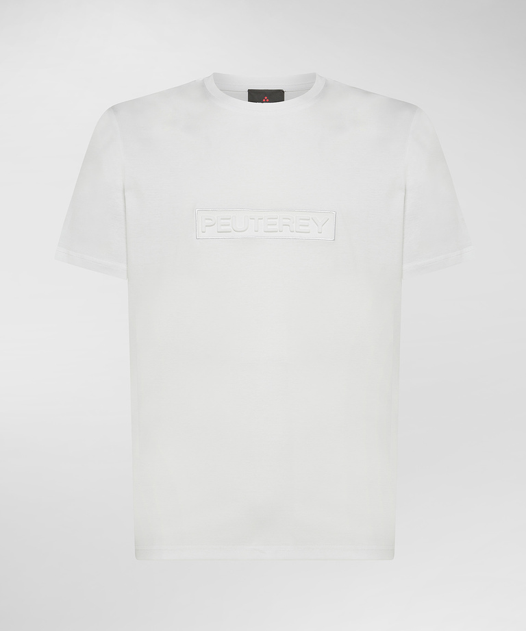 T-Shirt mit geprägtem Schriftzug - Polo, Hemden, T-Shirts und Pullover für Herren | Peuterey