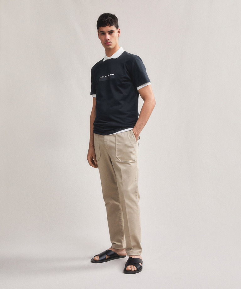 T-Shirt with Peuterey lettering - Spring-Summer 2024 Menswear Collection | Peuterey