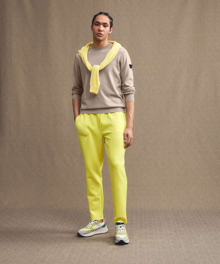 Knit sweater with embroidered logo - Menswear Collection | Peuterey