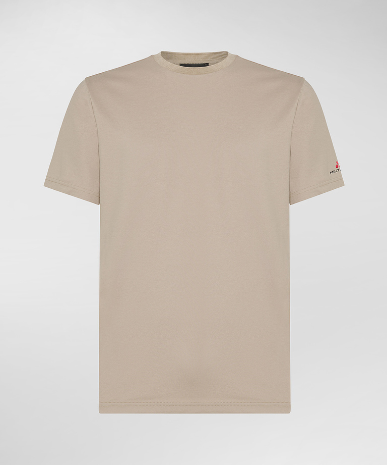 T-Shirt stretch in cotone e seta - Maglieria Uomo | Peuterey