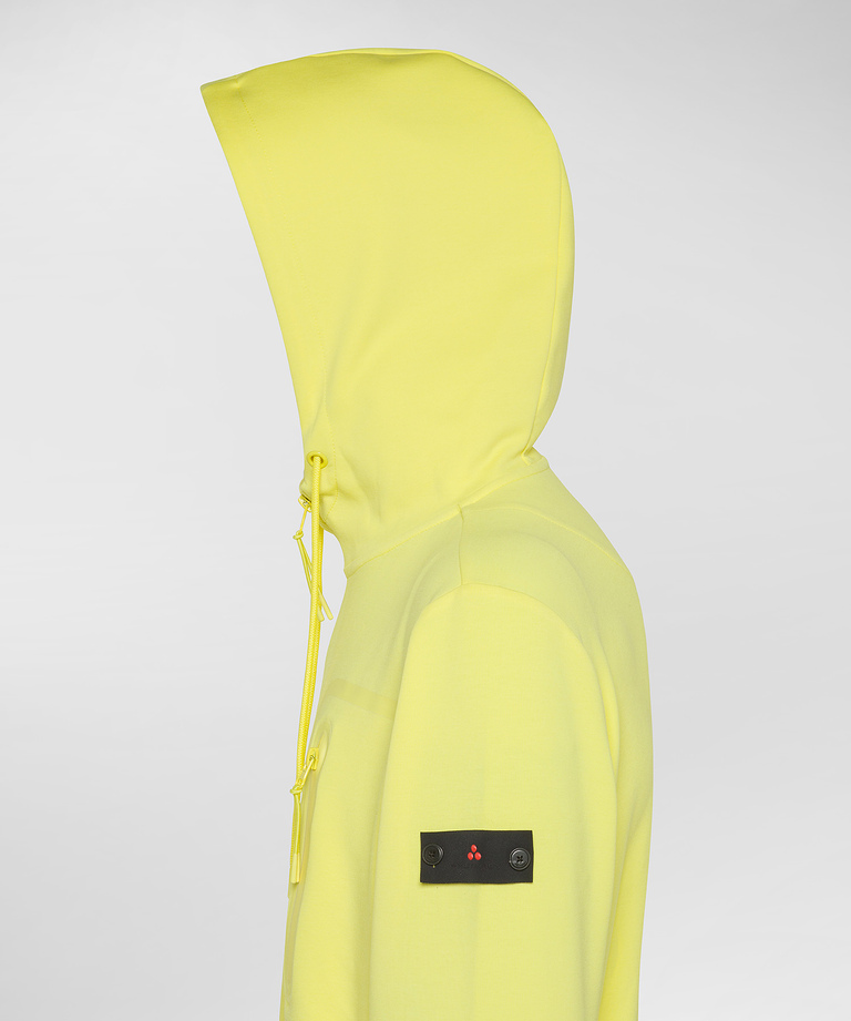 Hooded sweatshirt with chest pocket