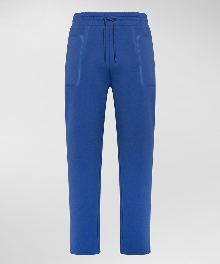 Stretch cotton joggers with taping - Men | Peuterey