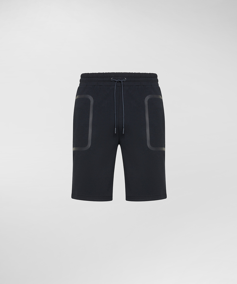 Stretch cotton Bermuda shorts with drawstring - Trousers & Shorts | Peuterey
