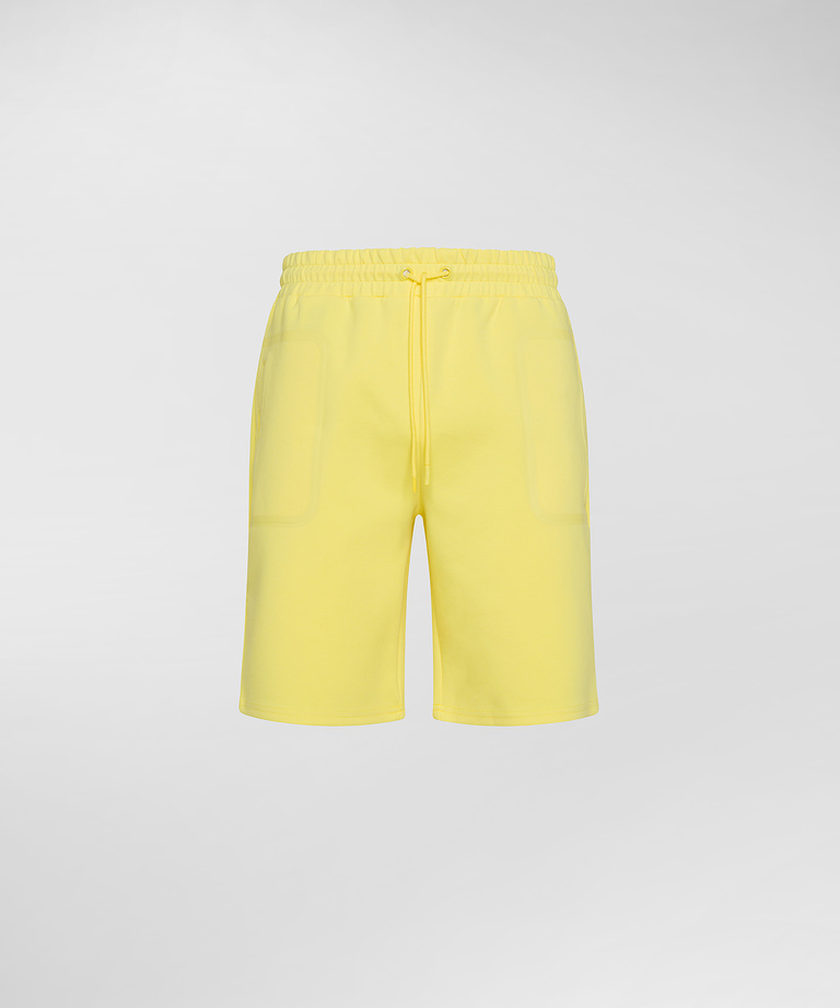 Stretch cotton Bermuda shorts with drawstring - Trousers & Shorts | Peuterey