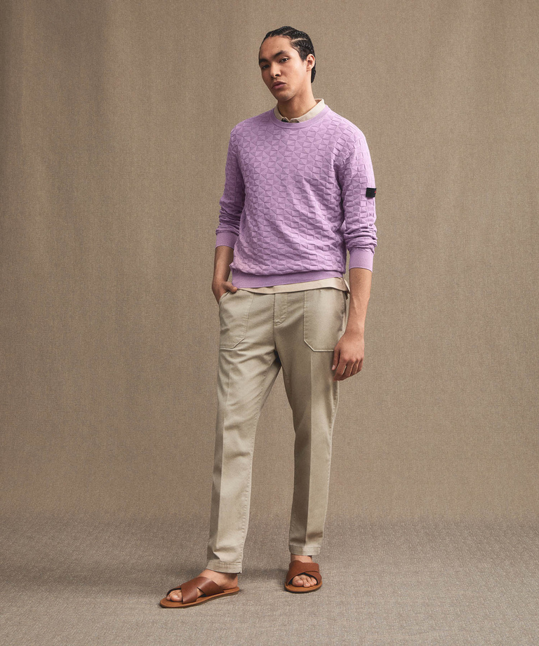 Baumwolltrikot mit 3D-Effekt - Pullover und Sweatshirts für Herren  | Peuterey
