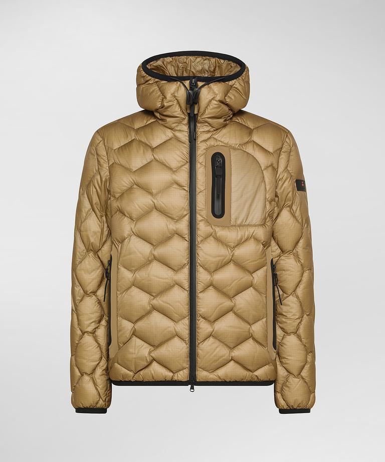 Modern down jacket with geometric quilting - Men's Preview | Peuterey