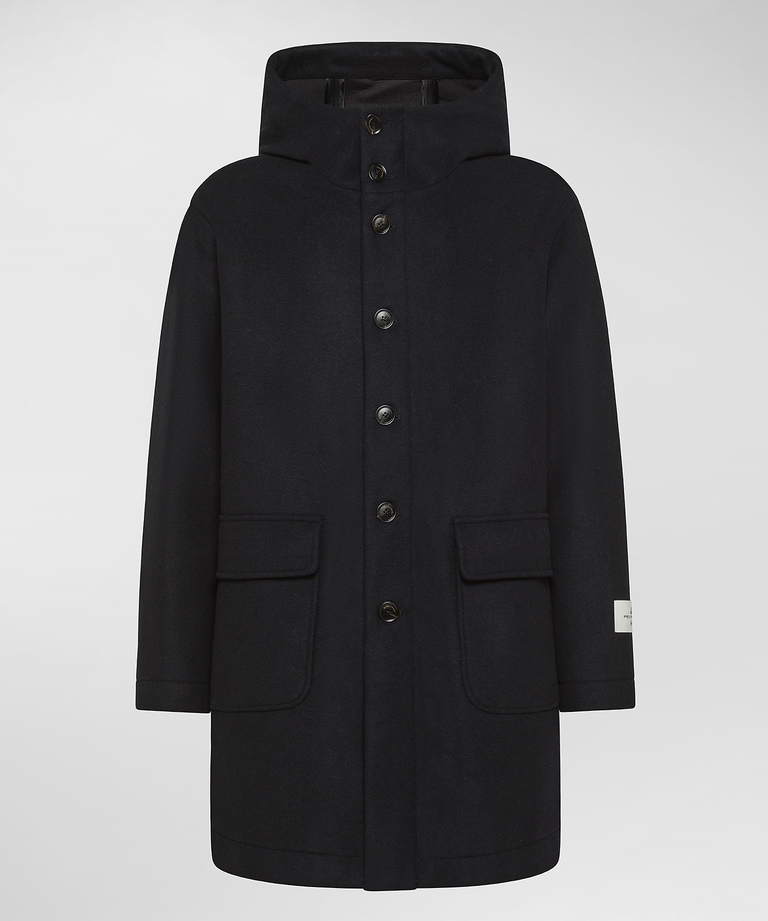 Wool coat with bib new arrivals