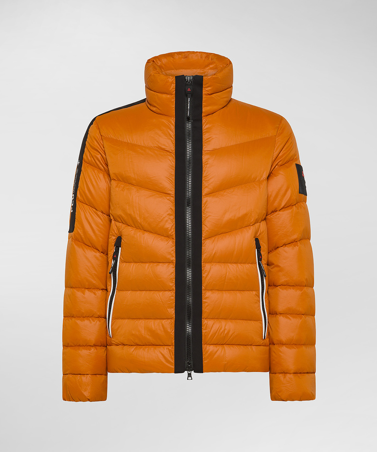 Short and sporty eco friendly down jacket for men black Peuterey