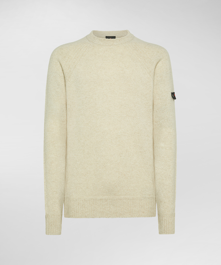 Stranded Wool Crewneck Sweater - Men's Sale | Peuterey