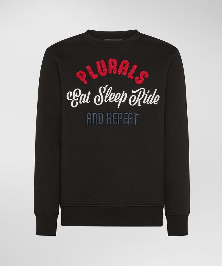 Rundhals-Sweatshirt Aus Angerauter Baumwolle - Sweatshirts für Herren | Peuterey