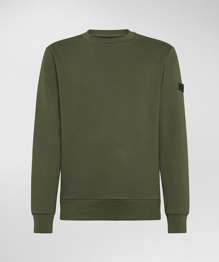 Sweatshirt With Fleece Lining - Men's Sweatshirts | Peuterey