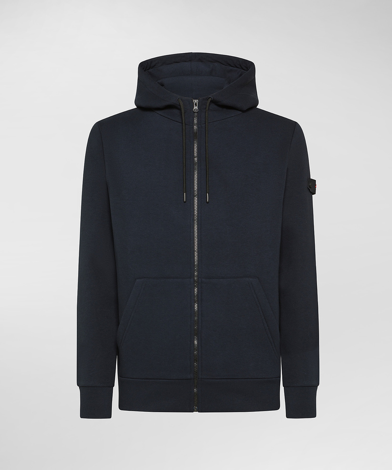 Hooded sweatshirt with fleece interior - Men's Sweatshirts | Peuterey