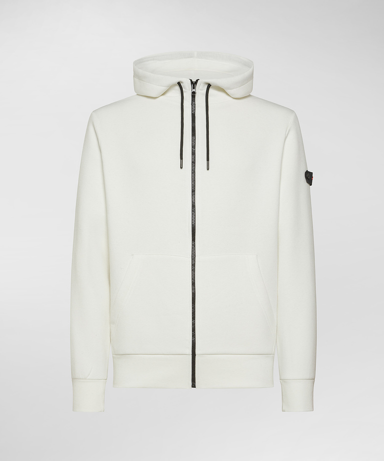 Hooded sweatshirt with fleece interior - Men's Sweatshirts | Peuterey