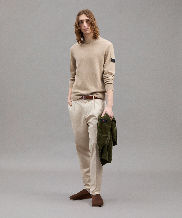Classic Stretch Cotton Trousers - Men's Sale | Peuterey