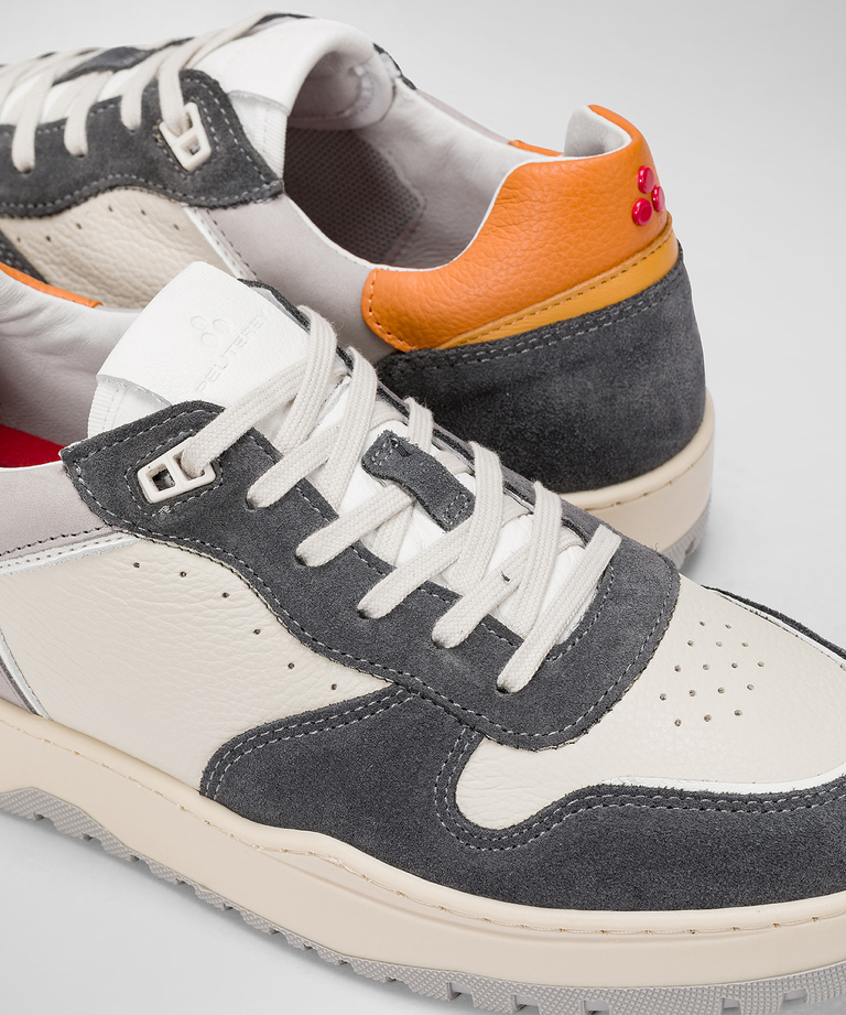 Sneakers Basket In Suede E Pelle