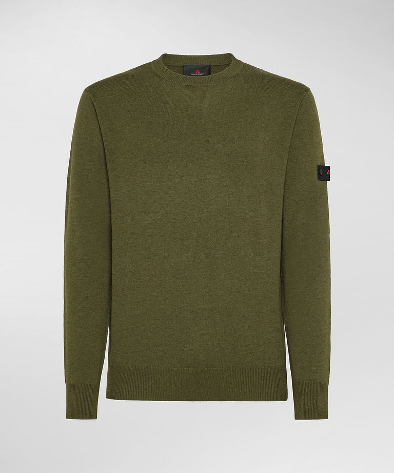 WOOL BLEND KNITTED PULLOVER - Men's Preview | Peuterey