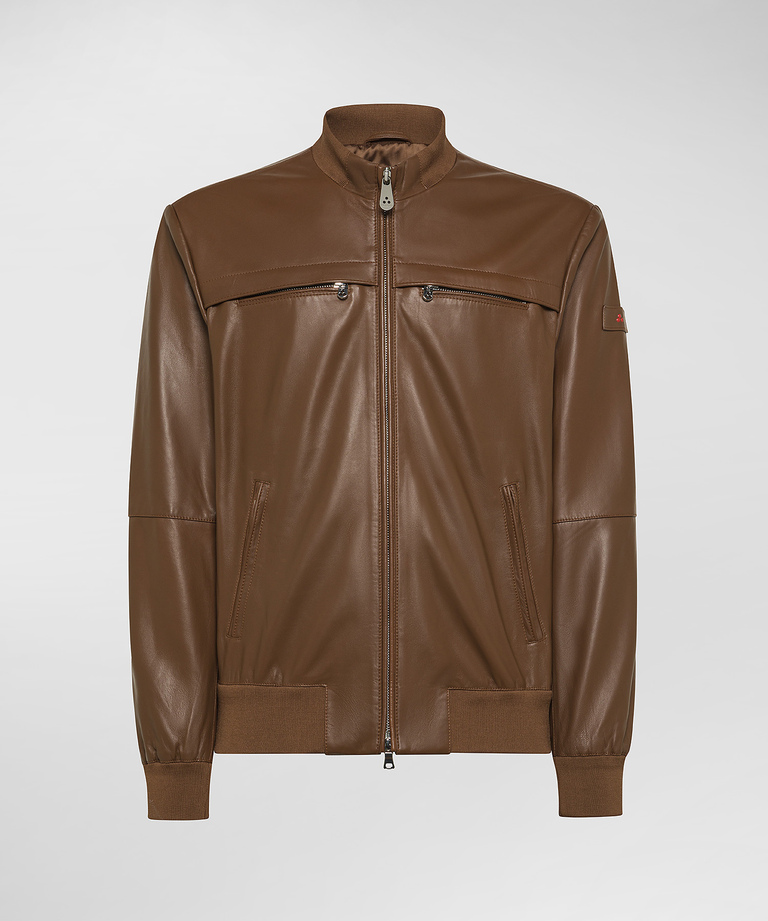 Leather jacket with chest pockets - Lightweight clothing | Peuterey