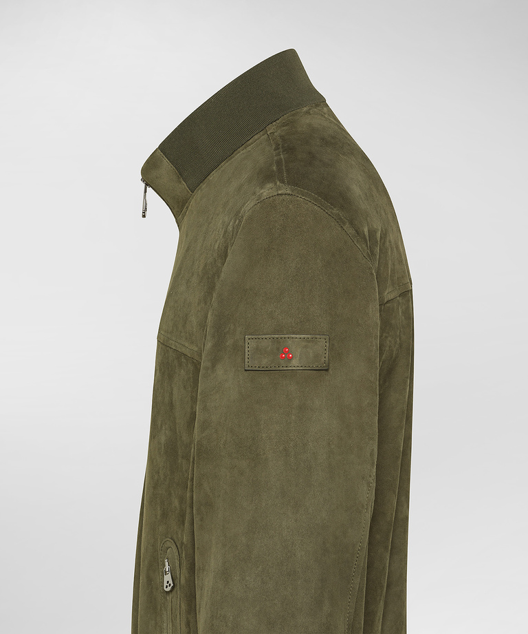 Suede leather jacket