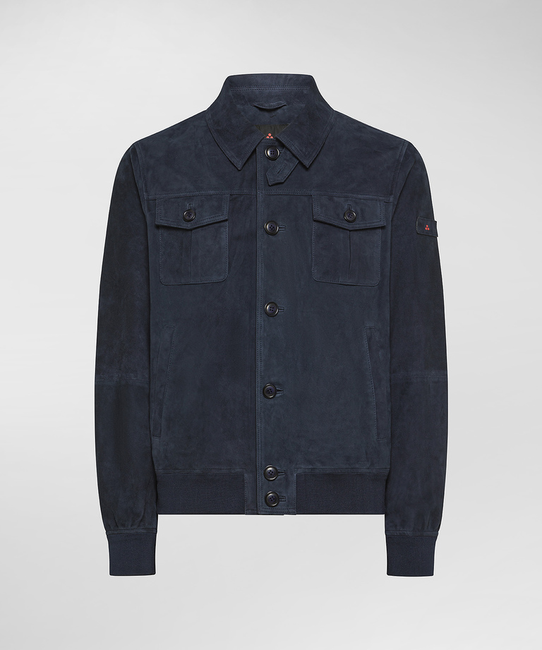 Suede jacket with Galalithe buttons - Outerwear | Peuterey