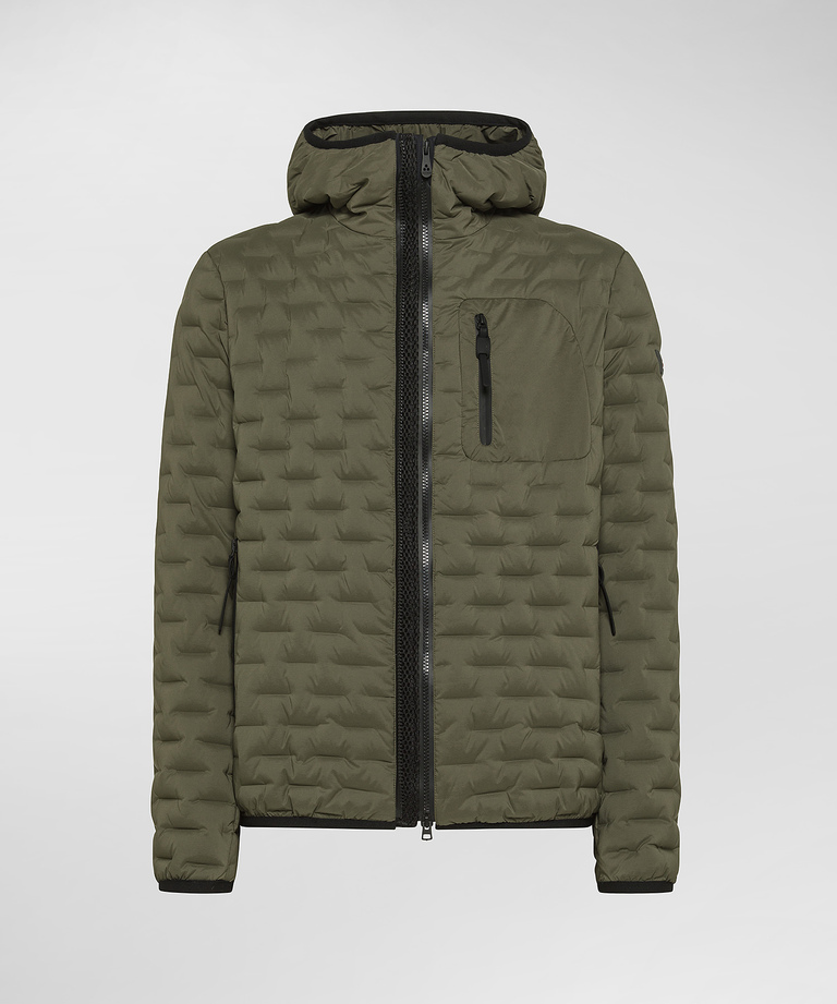 Stretch down jacket with geometric quilting - Men's Preview | Peuterey