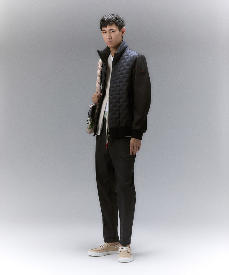 Bomber jacket with geometric quilting - Down jackets | Peuterey