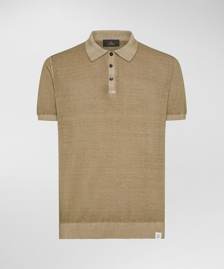 Stückgefärbtes Poloshirt aus Baumwolltrikot - Herren | Peuterey