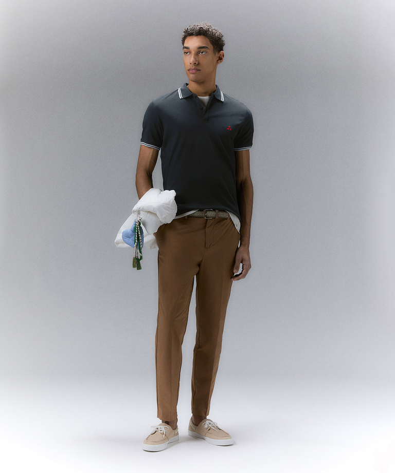 Stretch cotton pique polo shirt - Everyday apparel | Peuterey