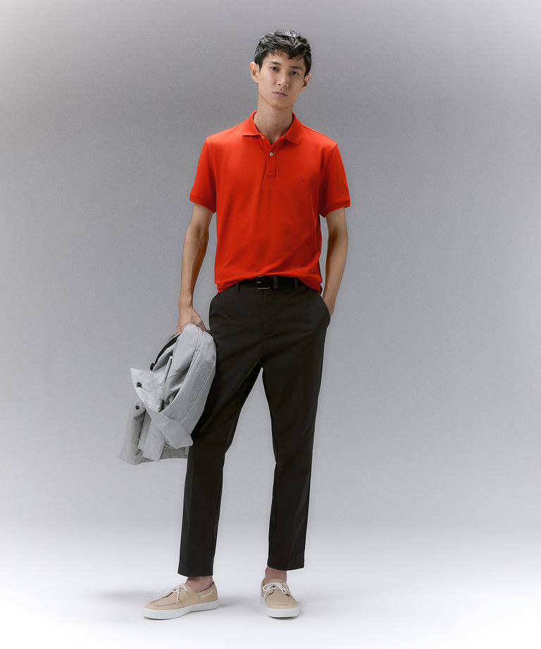 Stretch nylon pique polo shirt - Men | Peuterey
