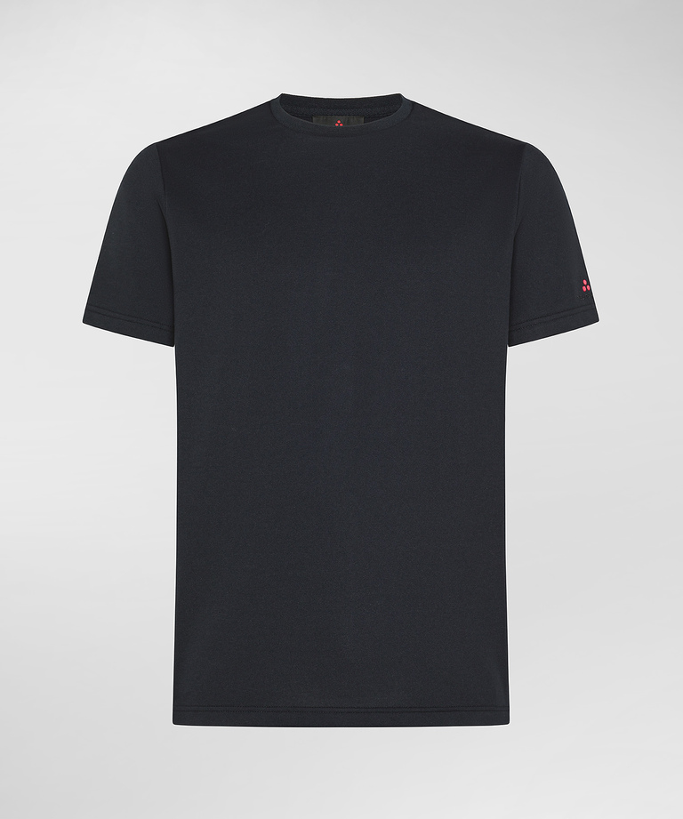 Stretch cotton and silk pique t-shirt - Bestsellers | Peuterey