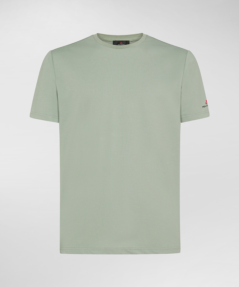 Stretch cotton and silk pique t-shirt - Everyday apparel | Peuterey