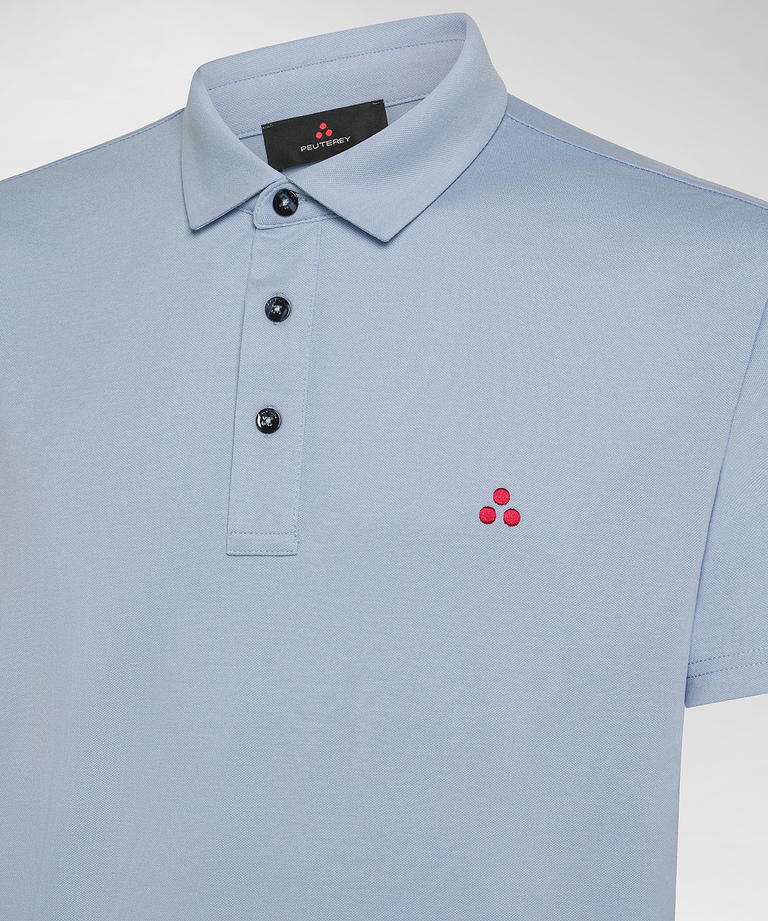 Poloshirt aus Baumwoll-Stretch-Piqué