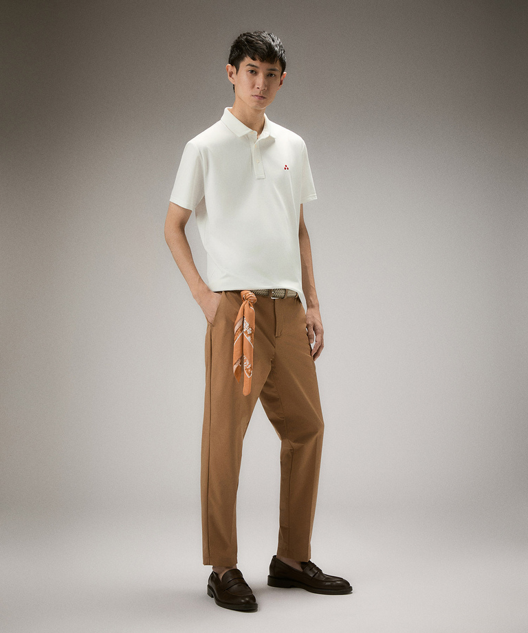 Stretch cotton pique polo shirt - T-shirt and Polo | Peuterey