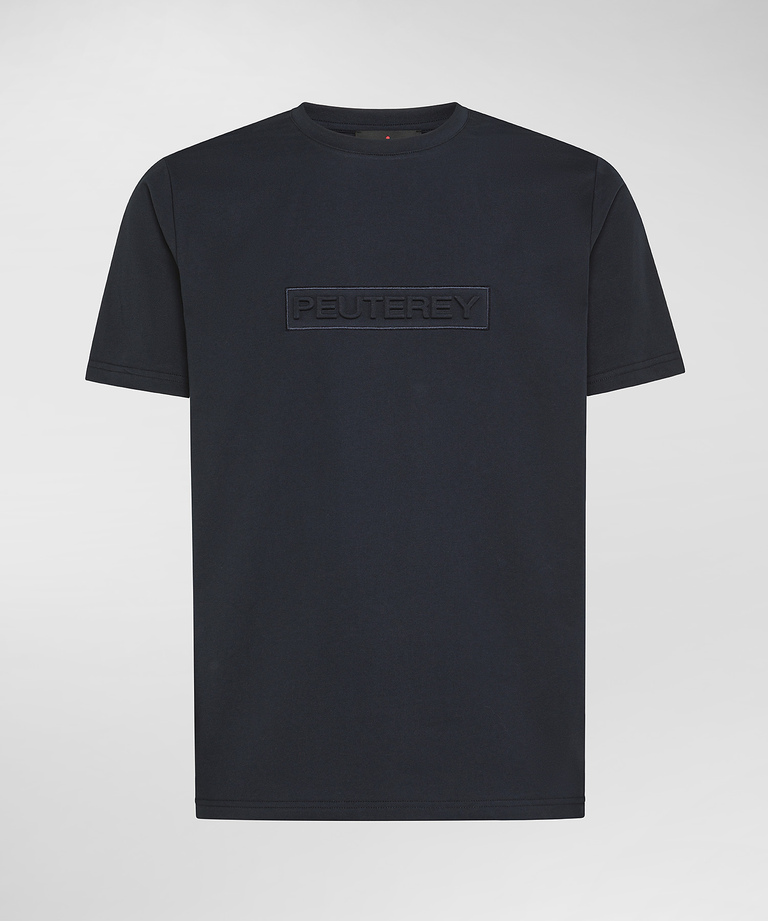 T-shirt with embossed lettering - T-shirt and Polo | Peuterey
