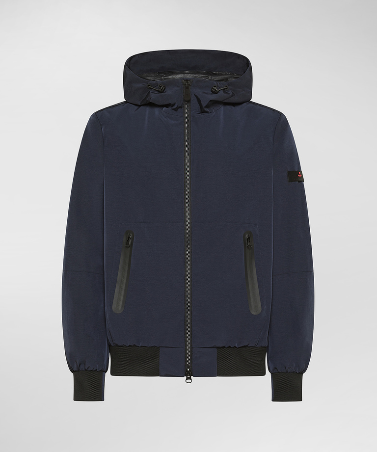 Lightweight fabric hooded bomber jacket - Windbreakers | Peuterey