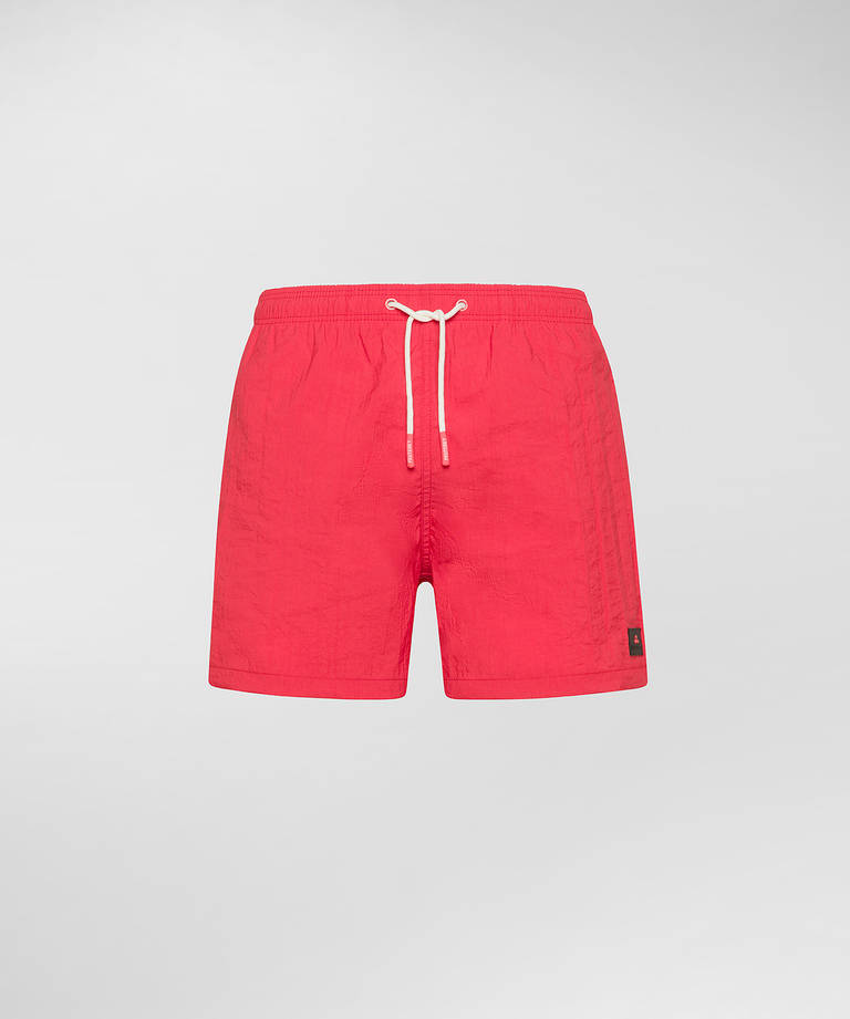 Crinkle effect board shorts - Beachwear | Peuterey