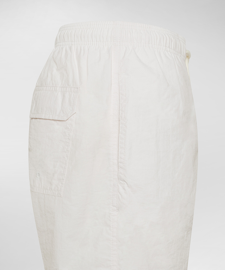 Crinkle effect board shorts