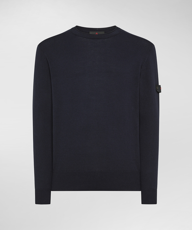 Cotton knit crew-neck sweater - Bestsellers | Peuterey
