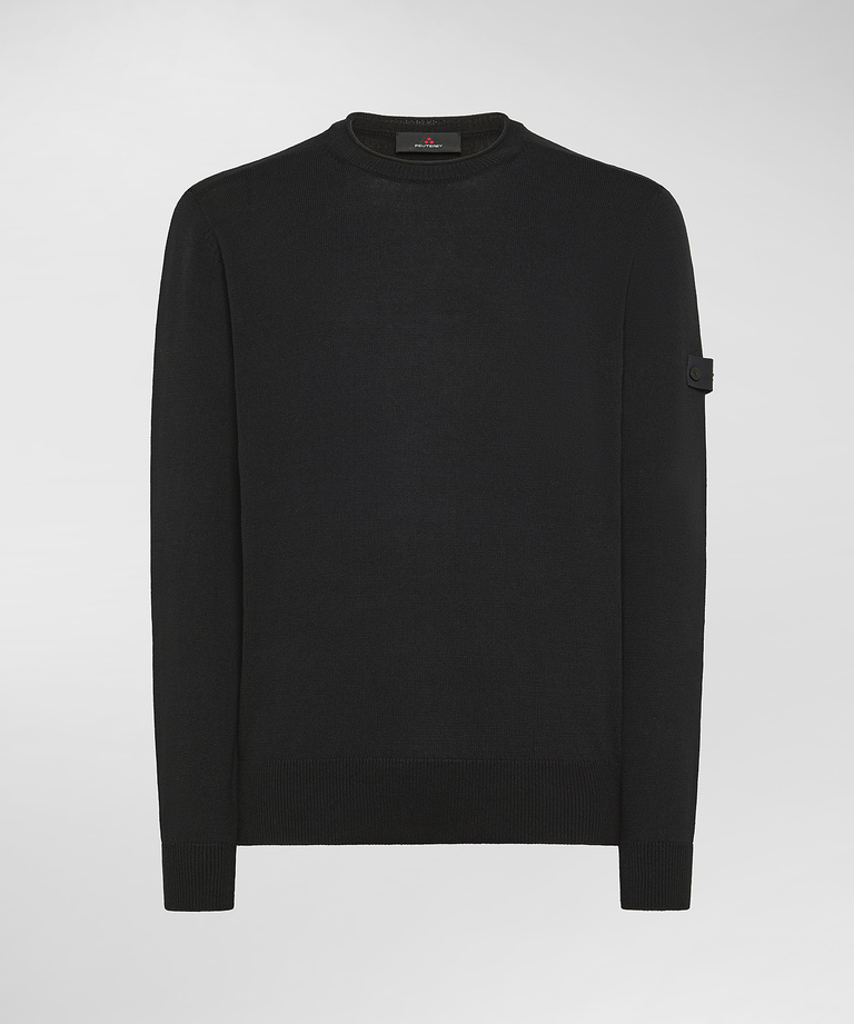 Maglia girocollo in tricot di cotone - Best seller | Peuterey