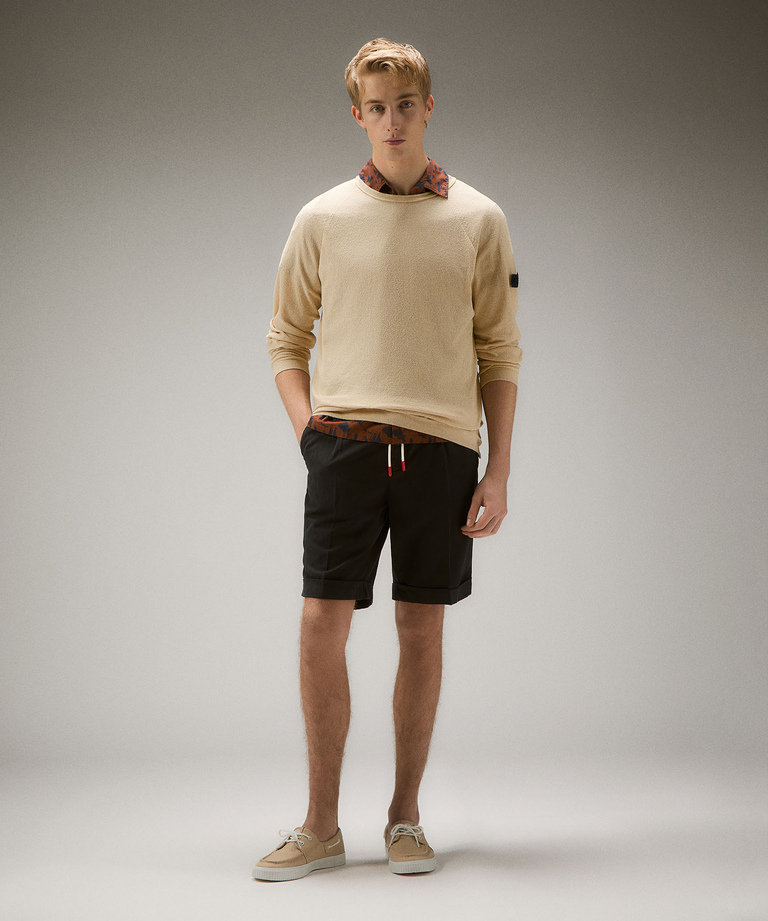 Terry-effect knit long-sleeve sweater - Everyday apparel | Peuterey