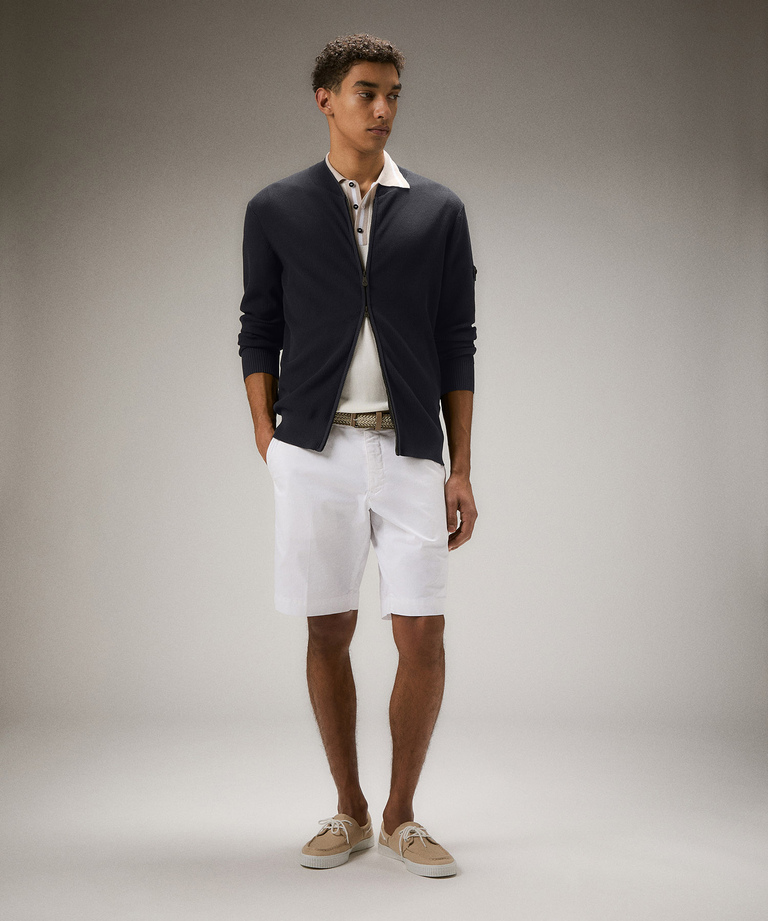 English knit full-zip sweater - Clothing & accessories | Peuterey