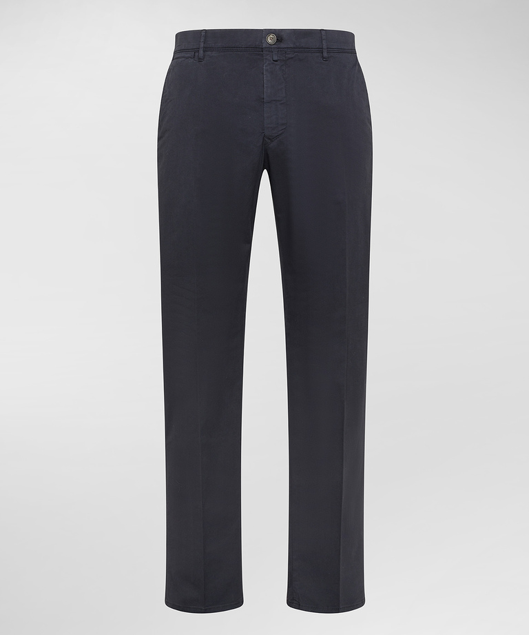 Stretch pima cotton gabardine trousers - Clothing & accessories | Peuterey