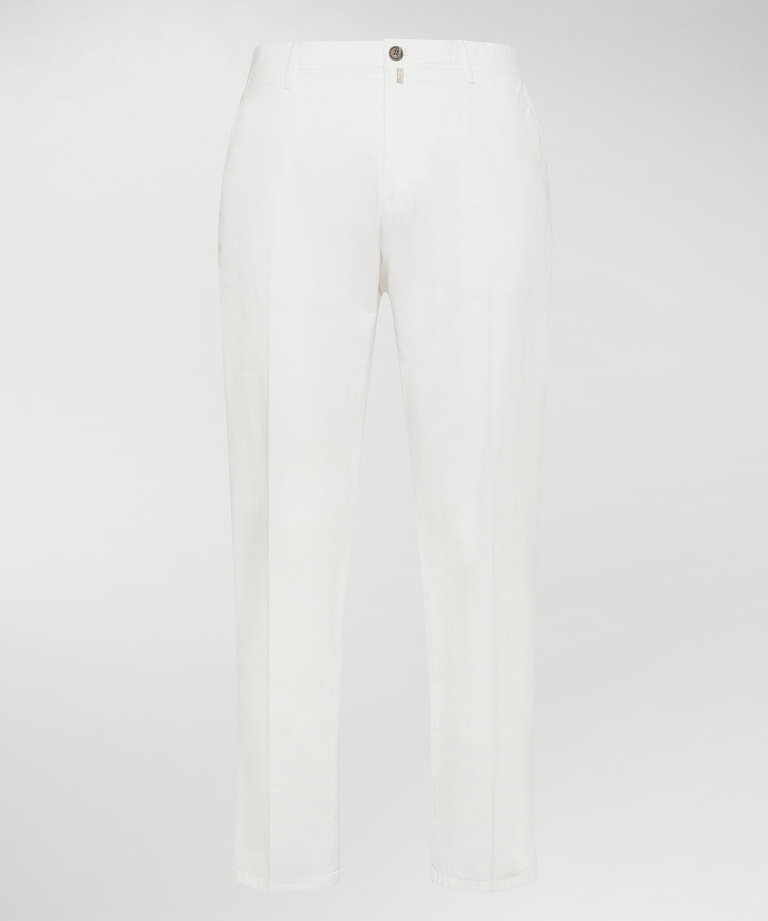 Pantaloni in gabardina di cotone pima stretch - Abbigliamento & accessori | Peuterey