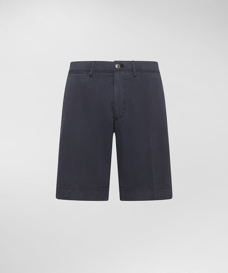 Stretch cotton Bermuda shorts - Trousers & Shorts | Peuterey