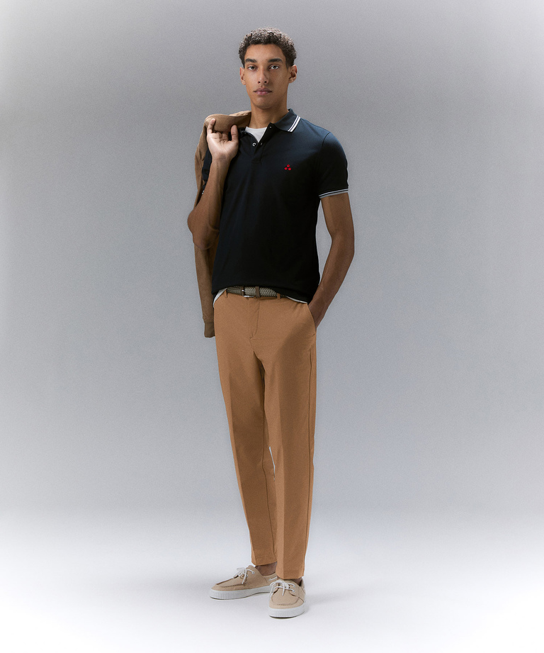 Polyester fabric trousers with essential details - Trousers & Shorts | Peuterey