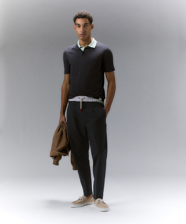 Comfortable and elegant polyester fabric trousers - Trousers & Shorts | Peuterey