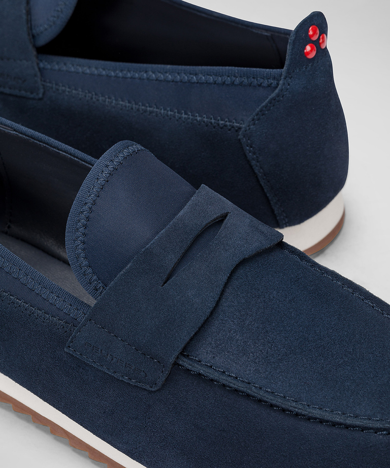 Mocassino in suede con dettaglio