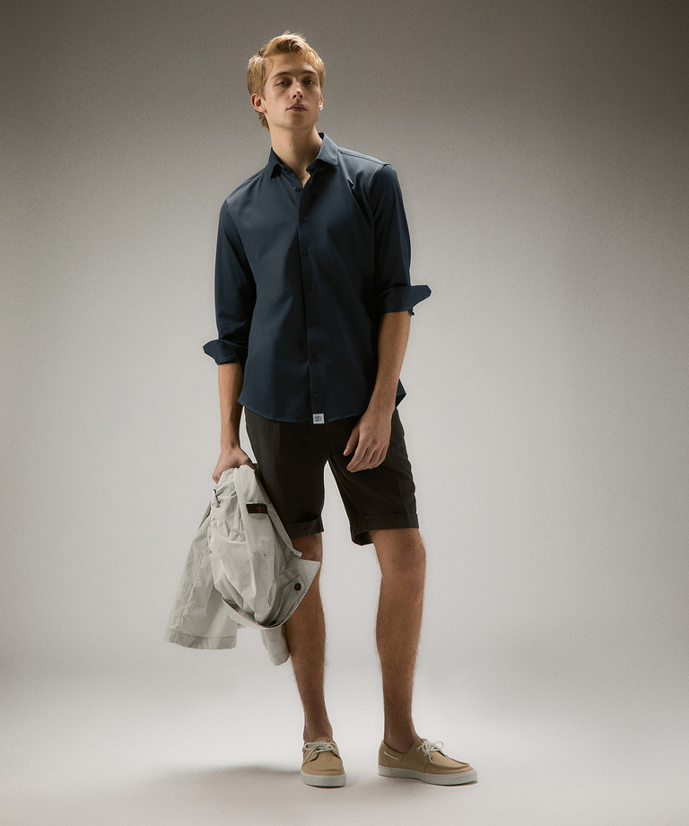 Mercerized cotton pique shirt - Clothing & accessories | Peuterey