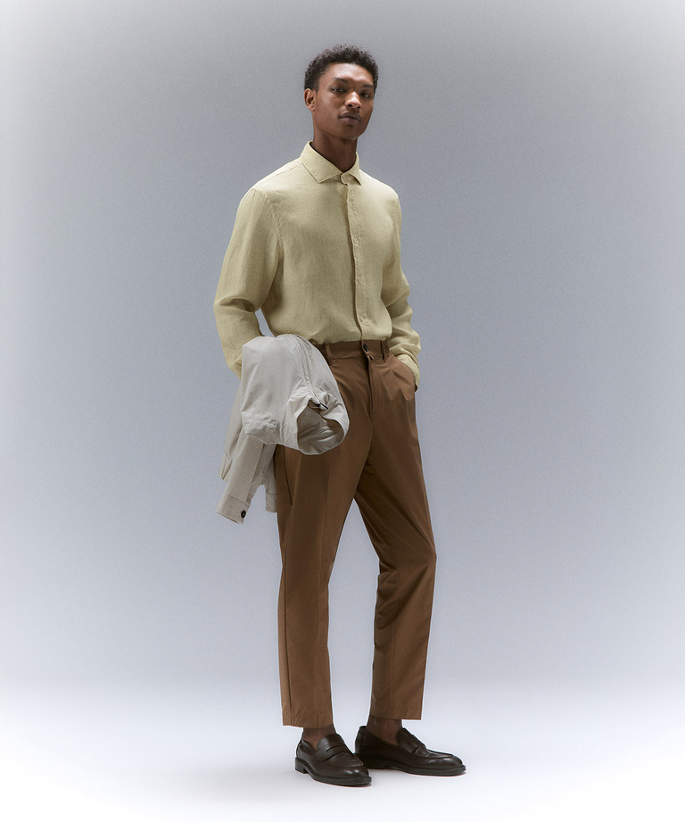 Garment-dyed linen shirt - Lightweight clothing | Peuterey