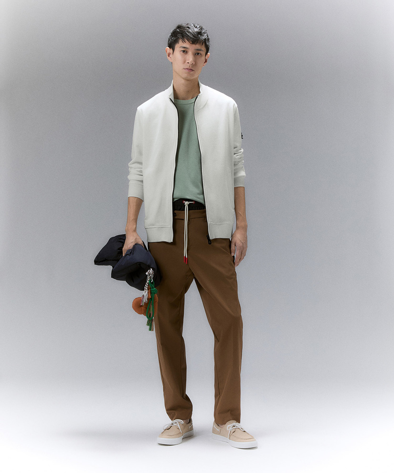 Sweatshirt with stand-up collar and full zip - Lightweight clothing | Peuterey