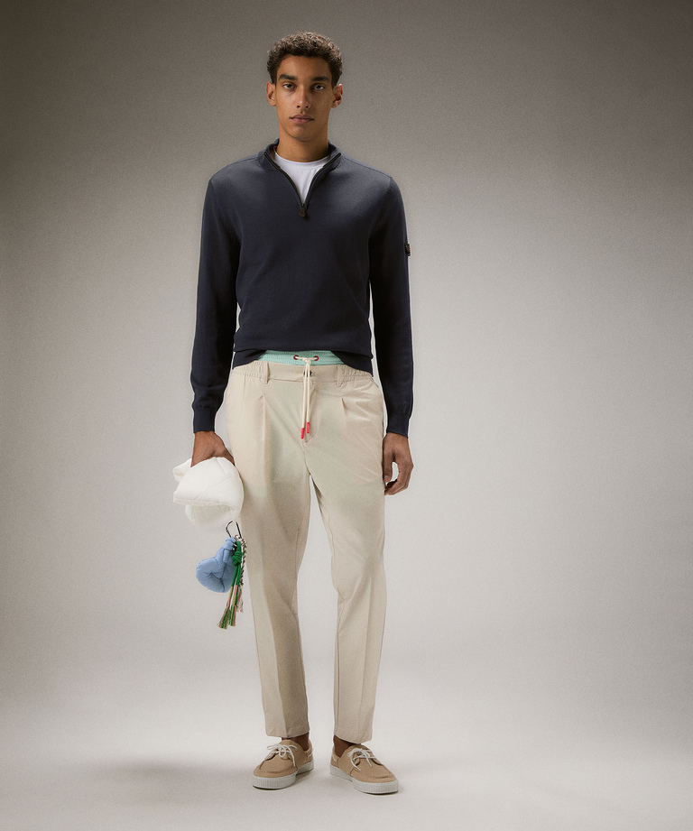 Soft-touch cotton knit sweater - Lightweight clothing | Peuterey